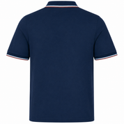 Navy With Brown Tipping Polo Lorenzoni