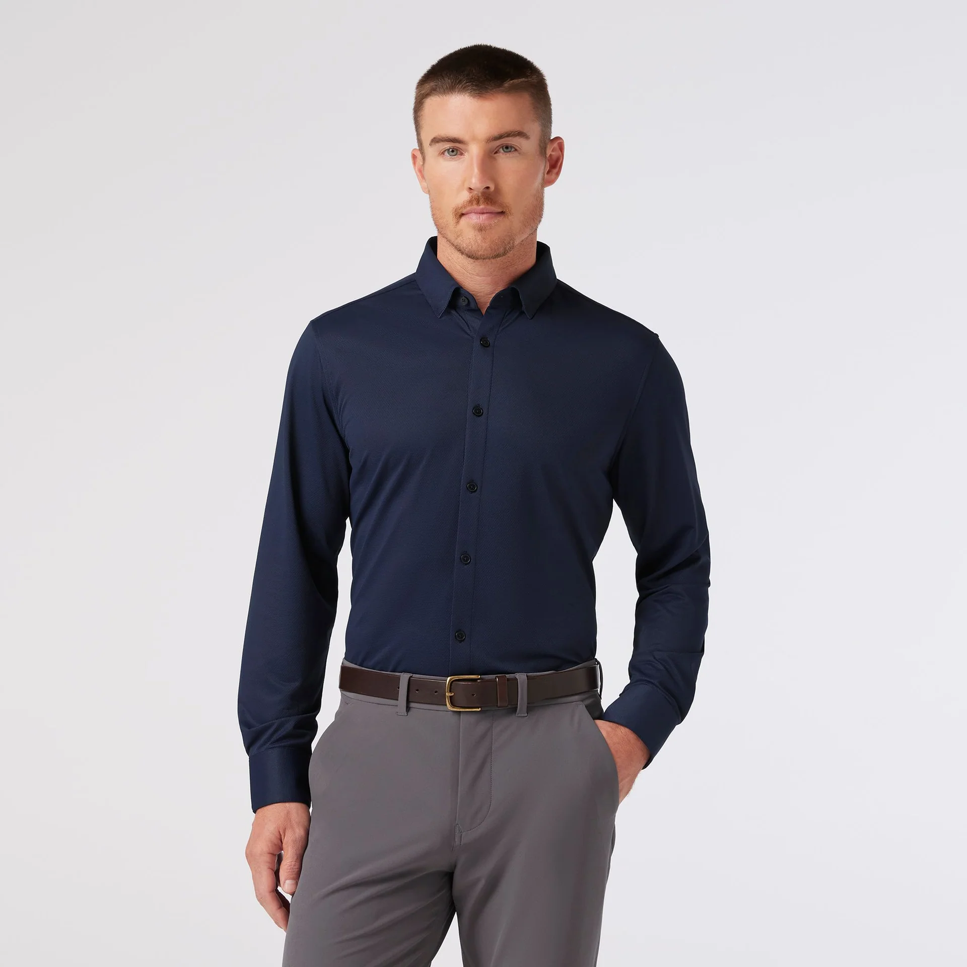 Navy Halyard Dress Shirt  Mizzen+Main