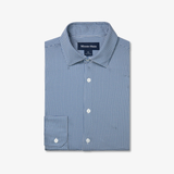 Navy Peter Gingham Halyard Dress Shirt | Mizzen+Main