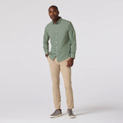 Olive Pressed Diamond Leeward Dress Shirt Mizzen+Main