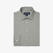 Olive Straton Check Leeward Long Sleeve Dress Shirt | Mizzen+Main