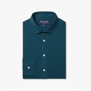 Olive Crew Gingham Leeward Dress Shirt No Tuck Mizzen+Main