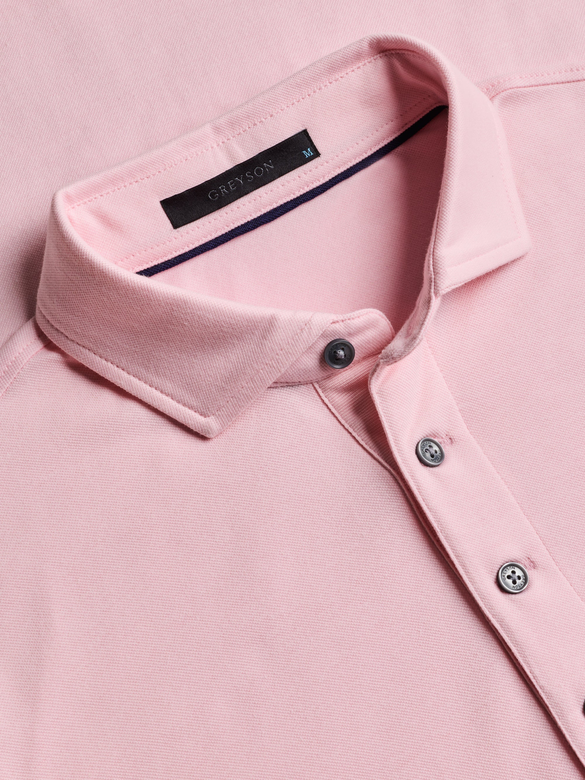 Omaha Long Sleeve Polo Pink Sky Greyson Clothiers 
