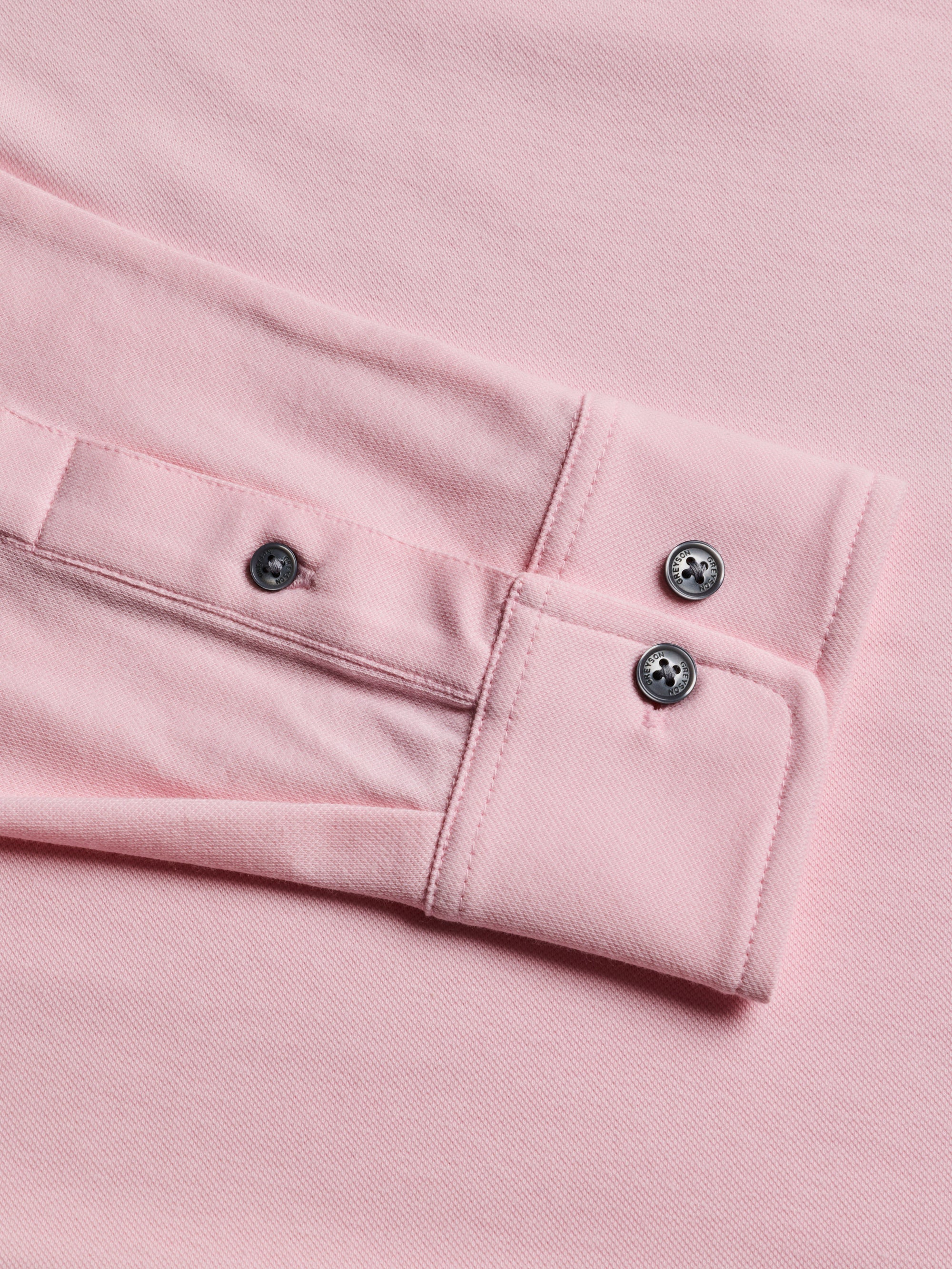 Omaha Long Sleeve Polo Pink Sky Greyson Clothiers 