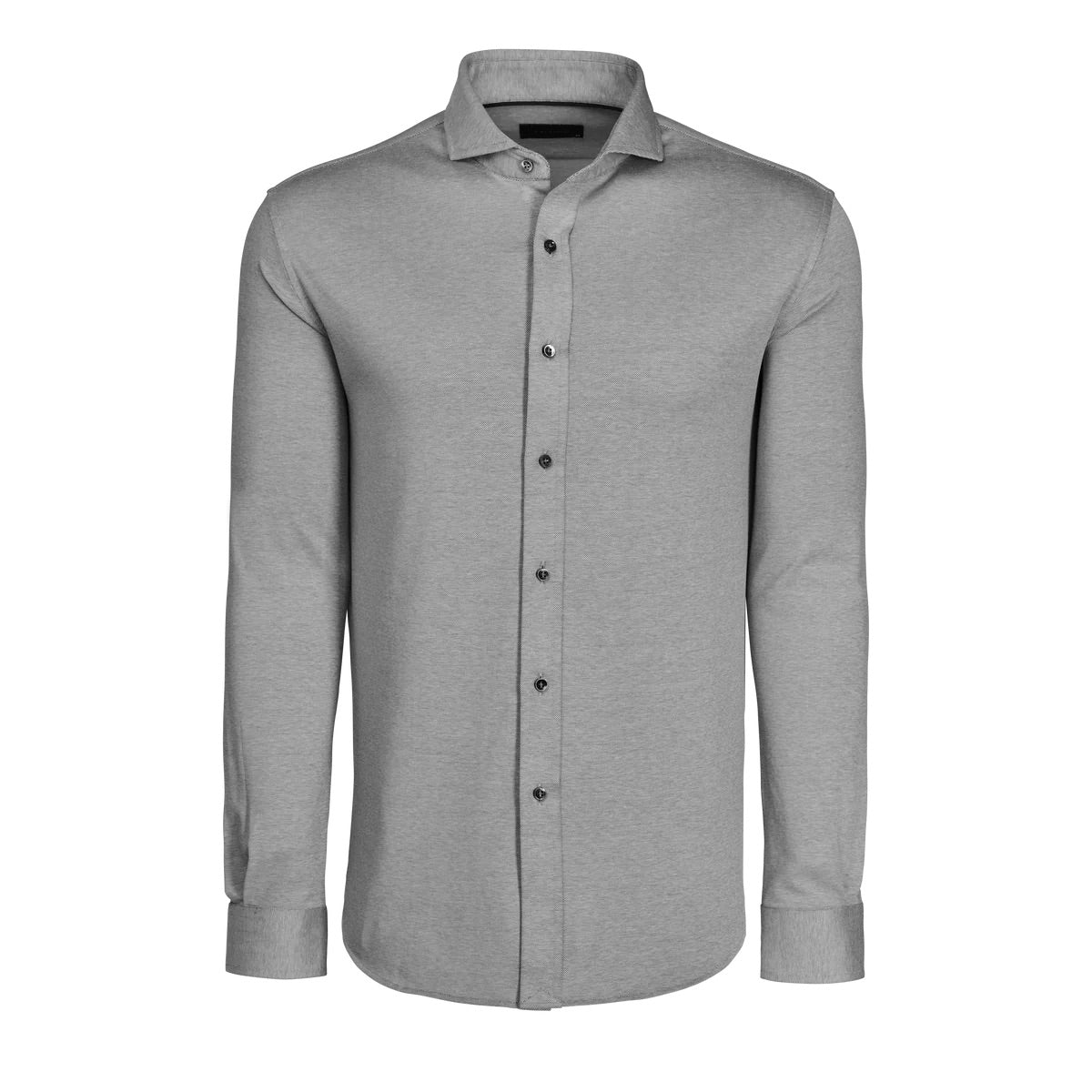 Omaha Pique Dress Shirt Light Grey Heather Greyson Clothiers 