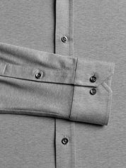 Omaha Pique Dress Shirt Light Grey Heather Greyson Clothiers 