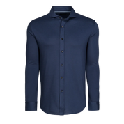 Omaha Pique Dress Shirt Maltese Blue Greyson Clothiers