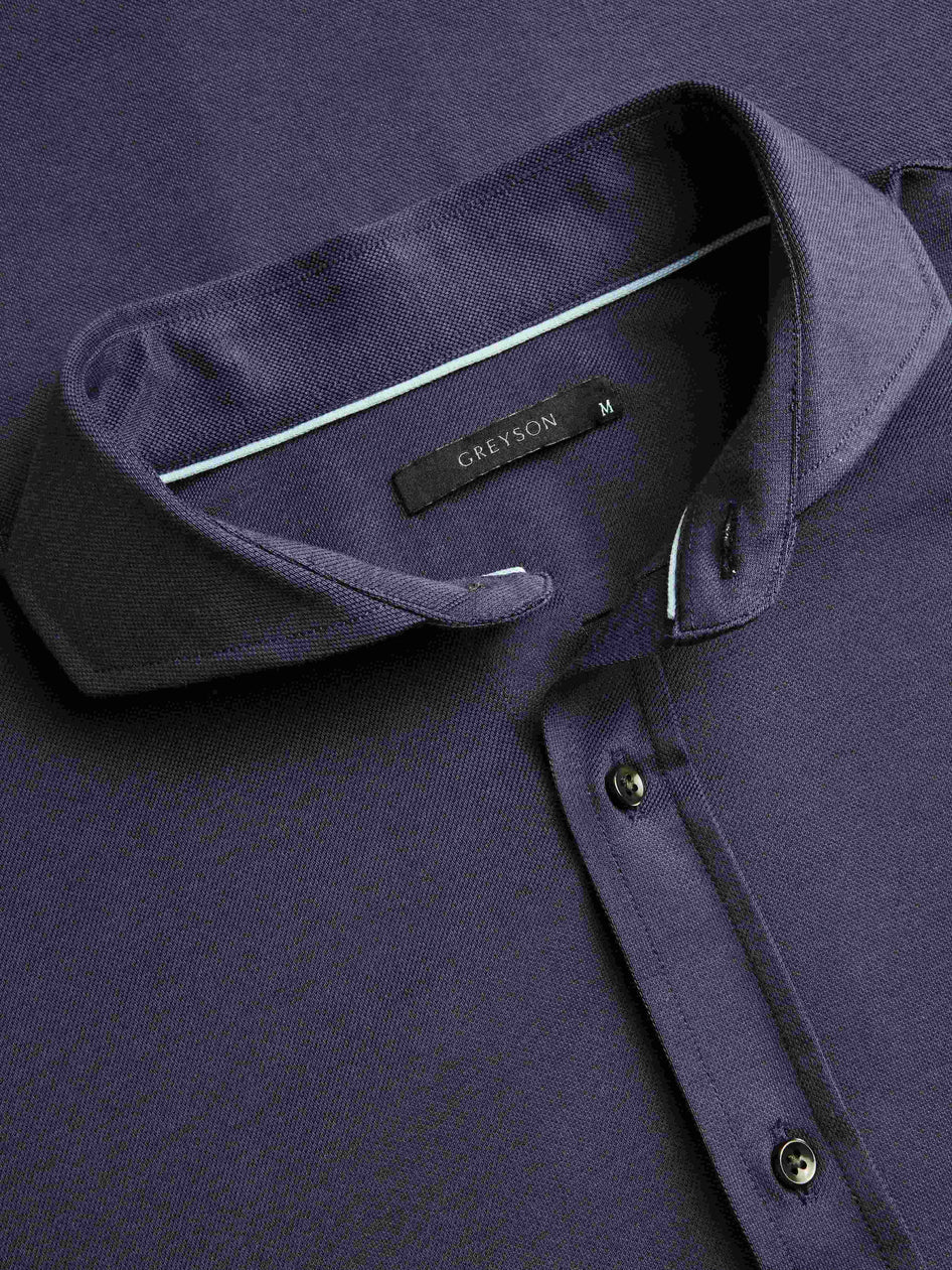 Omaha Pique Dress Shirt Maltese Blue Greyson Clothiers