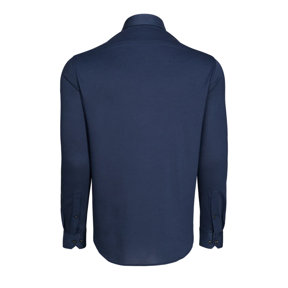 Omaha Pique Dress Shirt Maltese Blue Greyson Clothiers