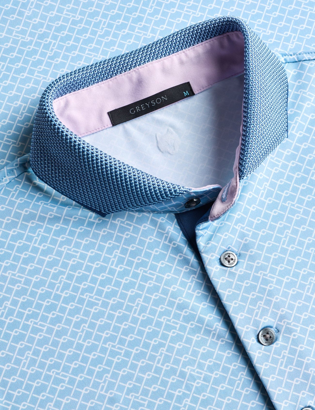 Packline Short Sleeve Polo Wolf Blue Greyson Clothiers