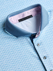 Packline Short Sleeve Polo Wolf Blue Greyson Clothiers