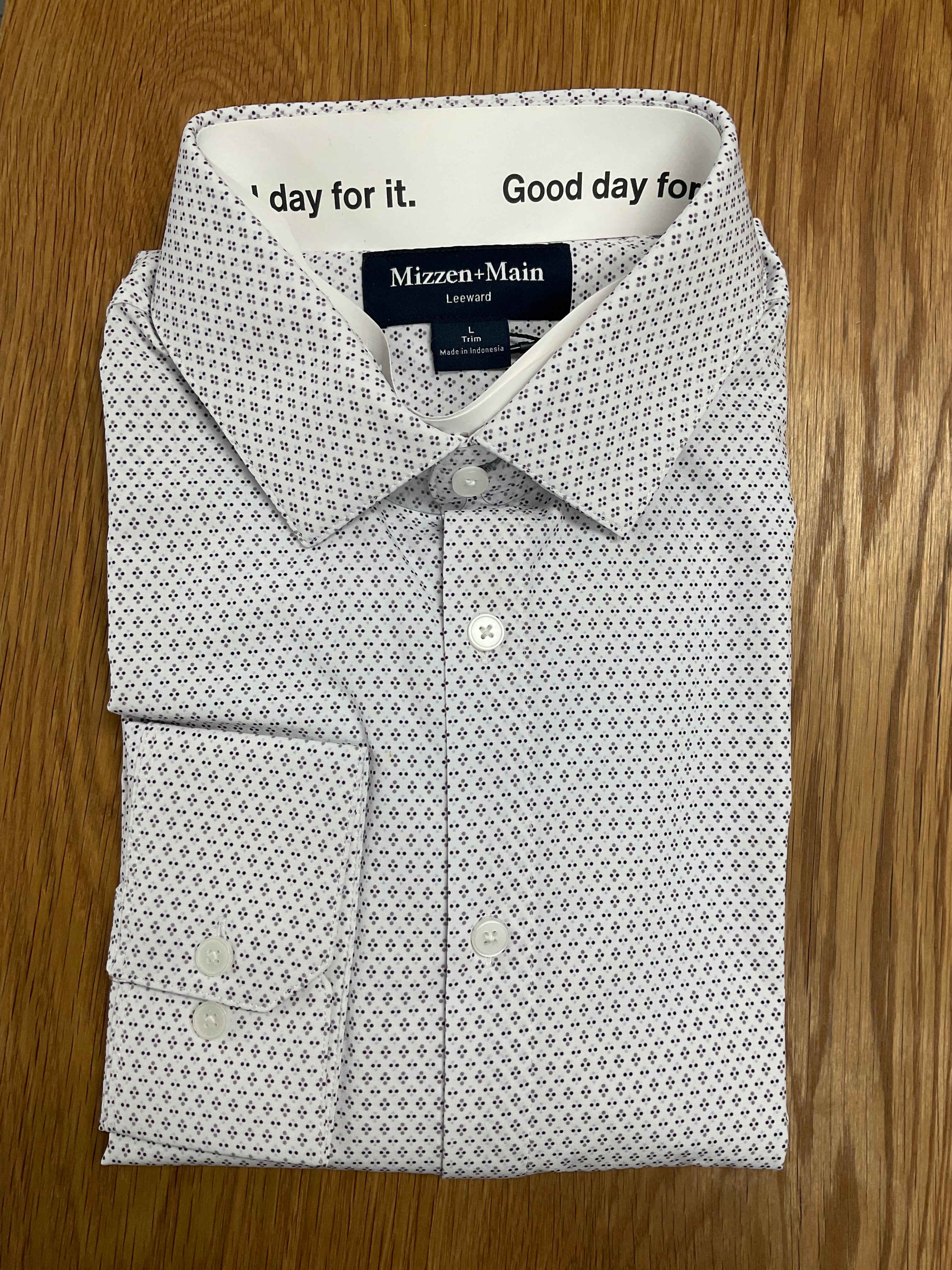 Passion Purple Multi Diamond Leeward Dress Shirt | Mizzen+Main