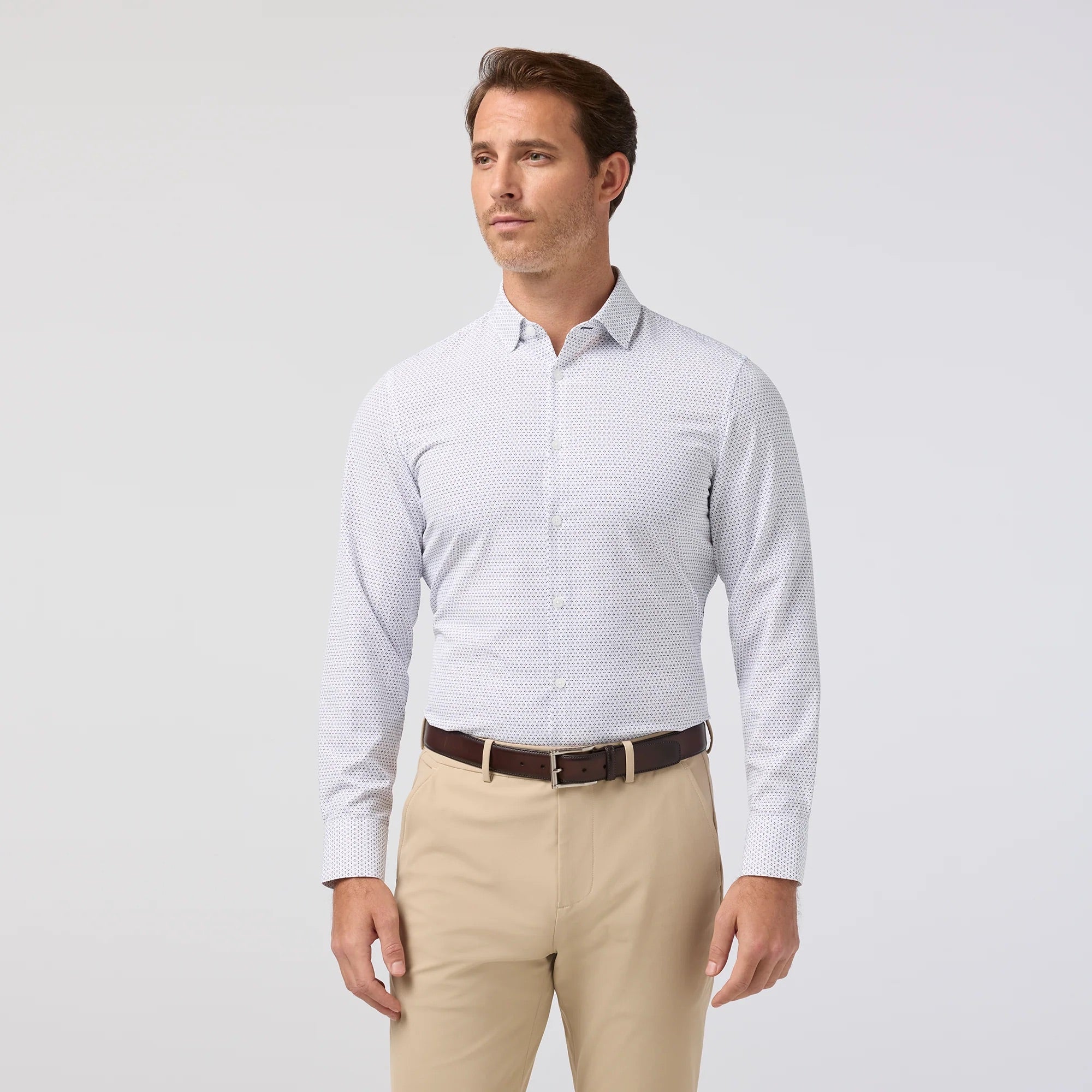 Passion Purple Multi Diamond Leeward Dress Shirt Mizzen+Main