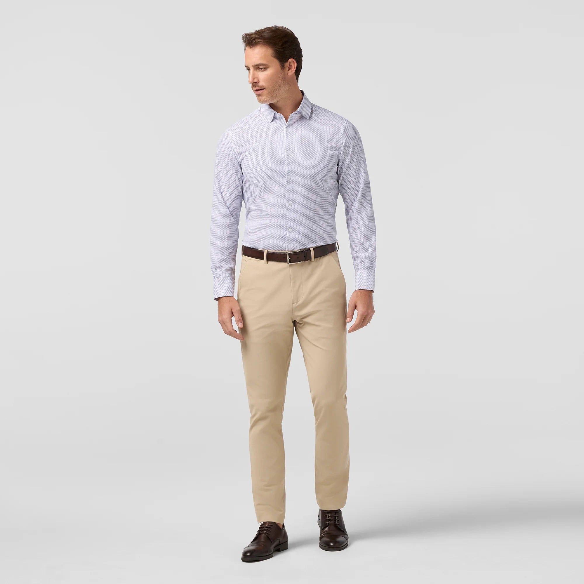 Passion Purple Multi Diamond Leeward Dress Shirt Mizzen+Main