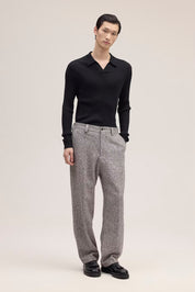 Paul Merino Wool Polo in Black by NN07