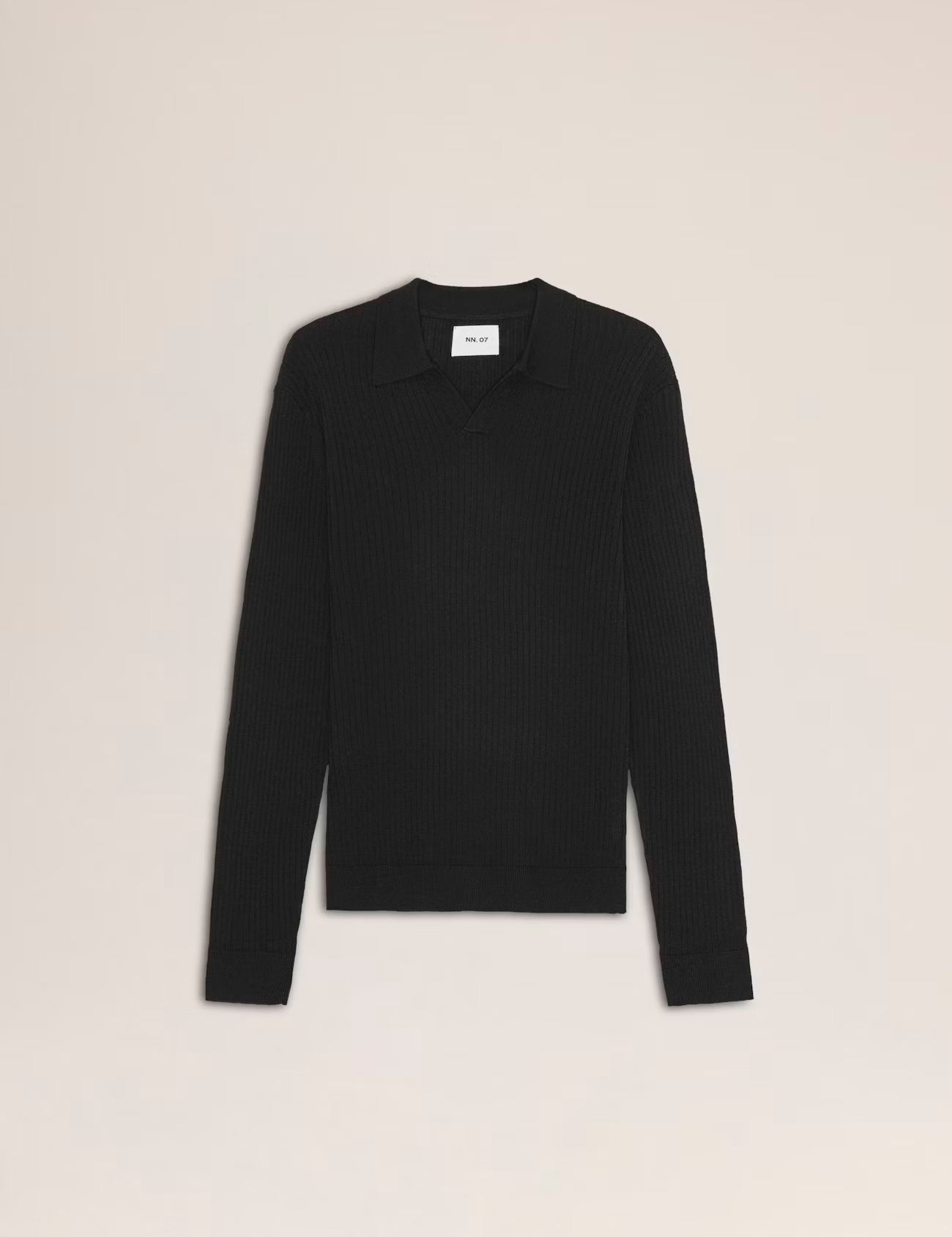 Paul Merino Wool Polo in Black by NN07