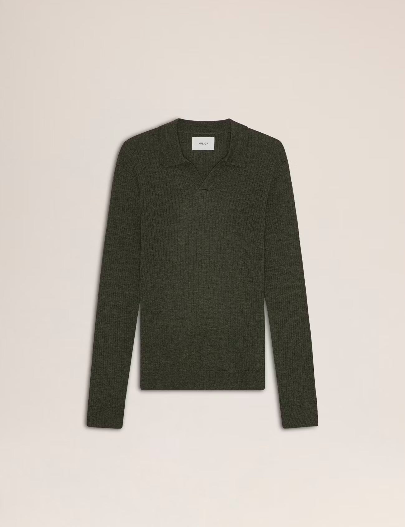 Paul Merino Wool Polo Dark Army by NN.07