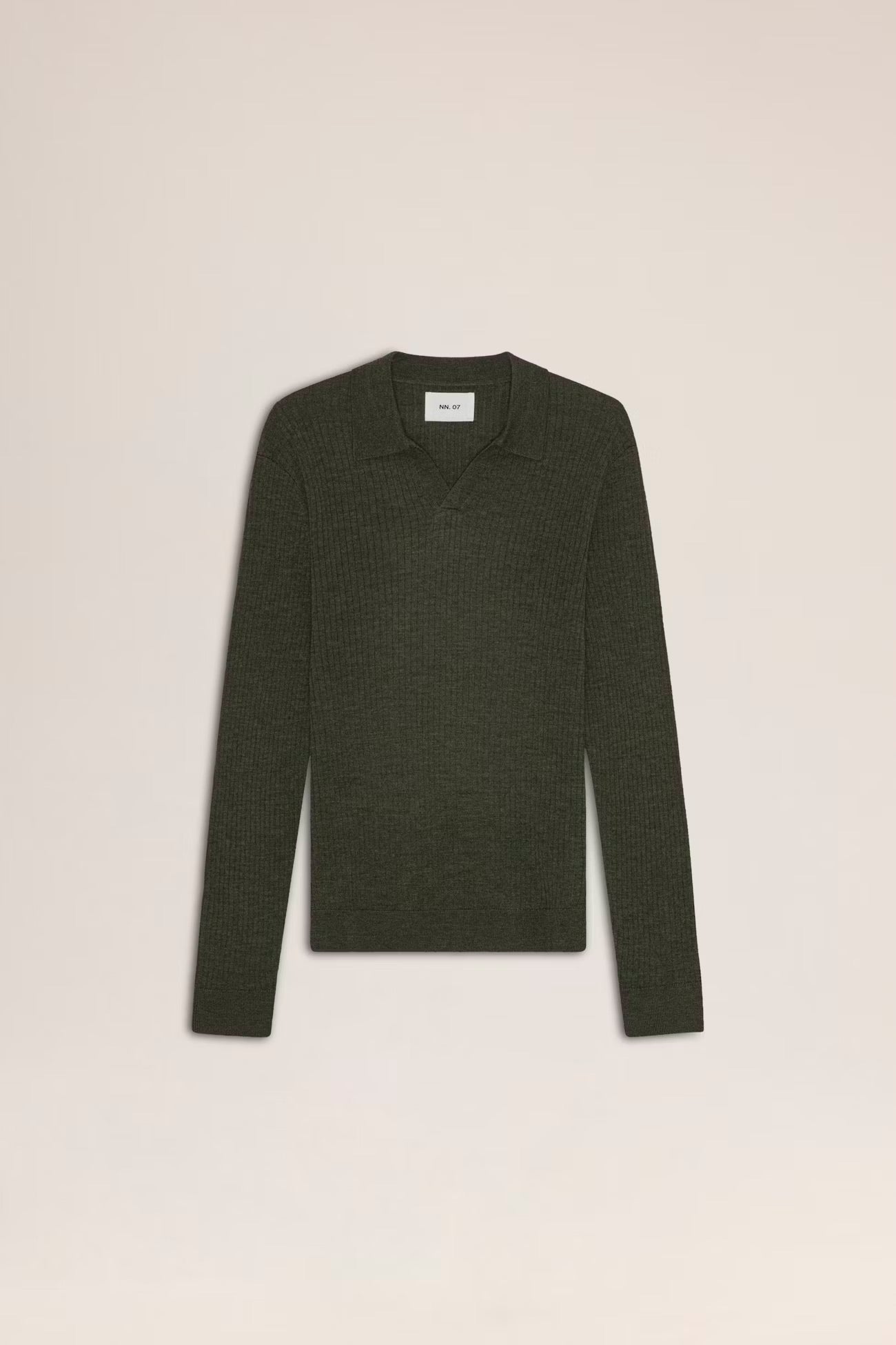 Paul Merino Wool Polo Dark Army by NN.07