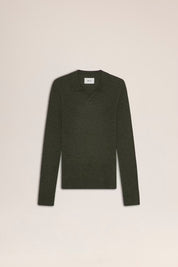 Paul Merino Wool Polo Dark Army by NN.07