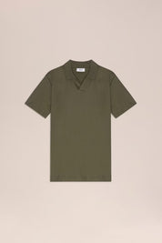 Paul Open Collar Organic Cotton Polo - Capers NN.07