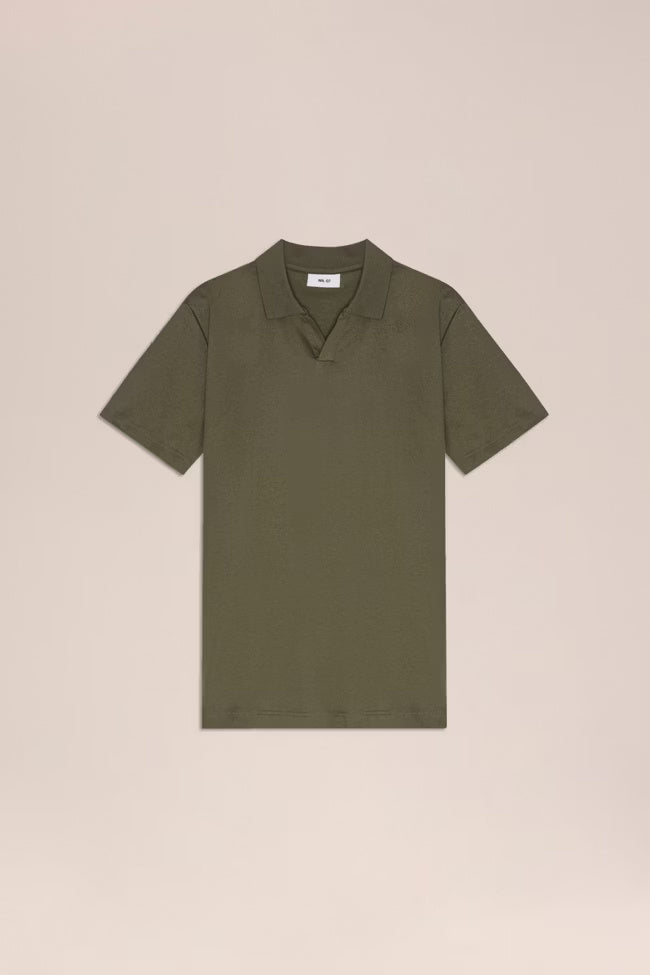 Paul Open Collar Organic Cotton Polo - Capers NN.07