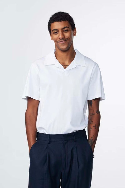 PaulOpenCollarShortSleevePoloW