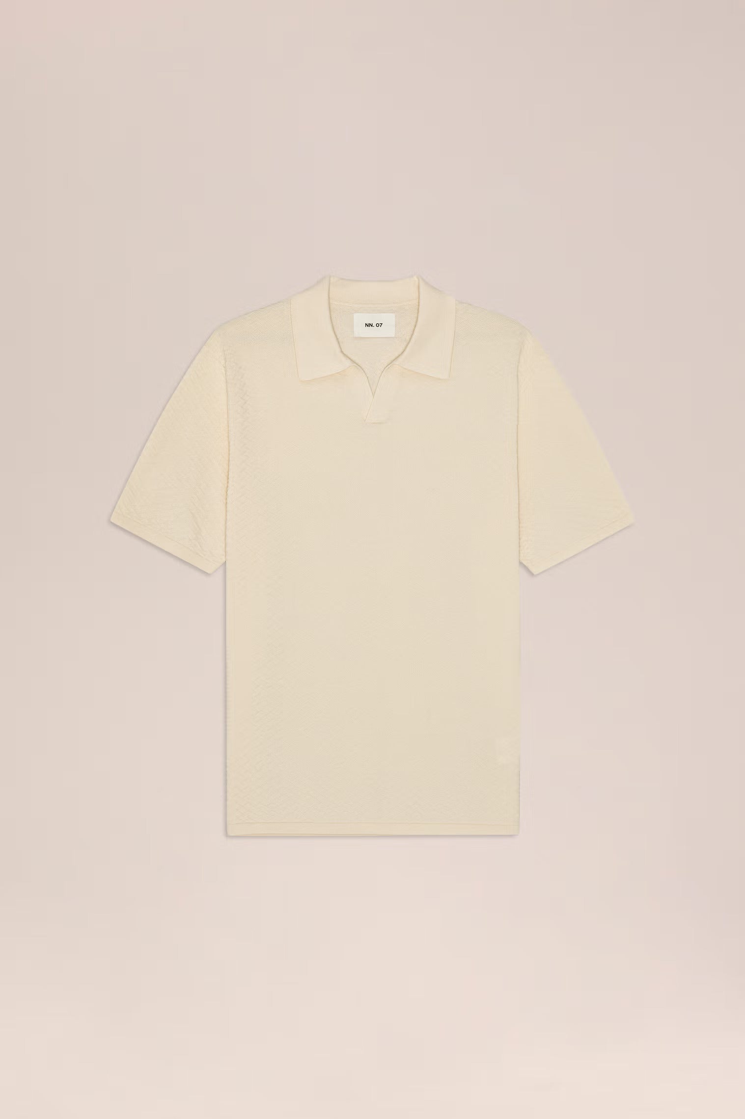 Paul Textured Stitch Polo - Ivory NN.07