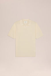Paul Textured Stitch Polo - Ivory NN.07