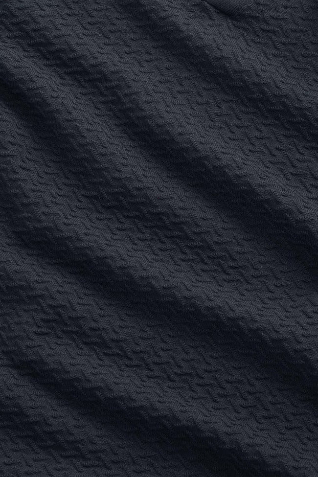 Paul Textured Stitch Polo - Navy Blue NN.07