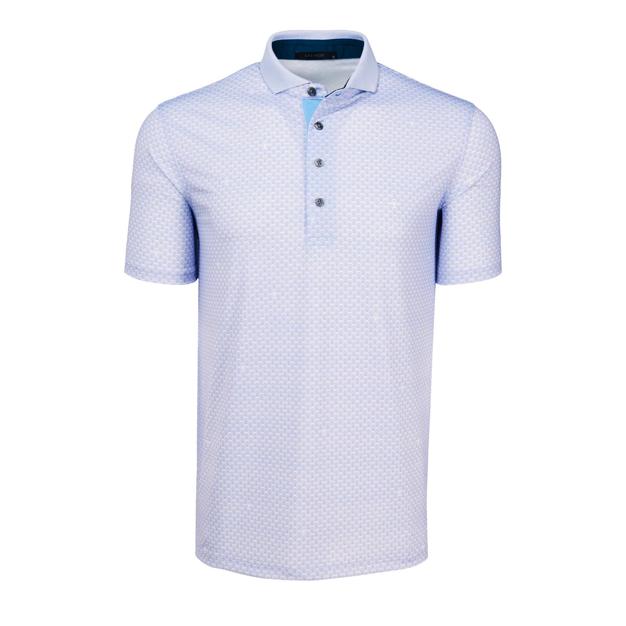 Ponderous Wolf Short Sleeve Polo Jellyfish Greyson Clothiers 