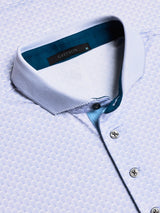 Ponderous Wolf Short Sleeve Polo - Jellyfish  | Greyson Clothiers