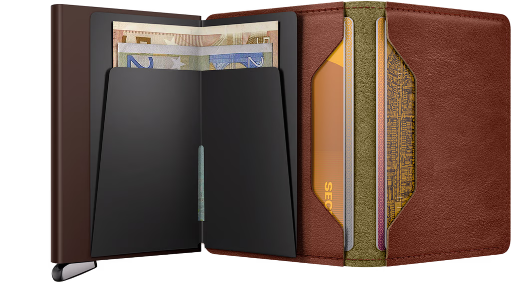 Premium Slimwallet+ basco - Whiskey Secrid