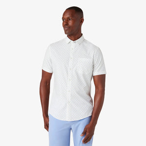 Mizzen + Main short sleeve dress shirt provence dot