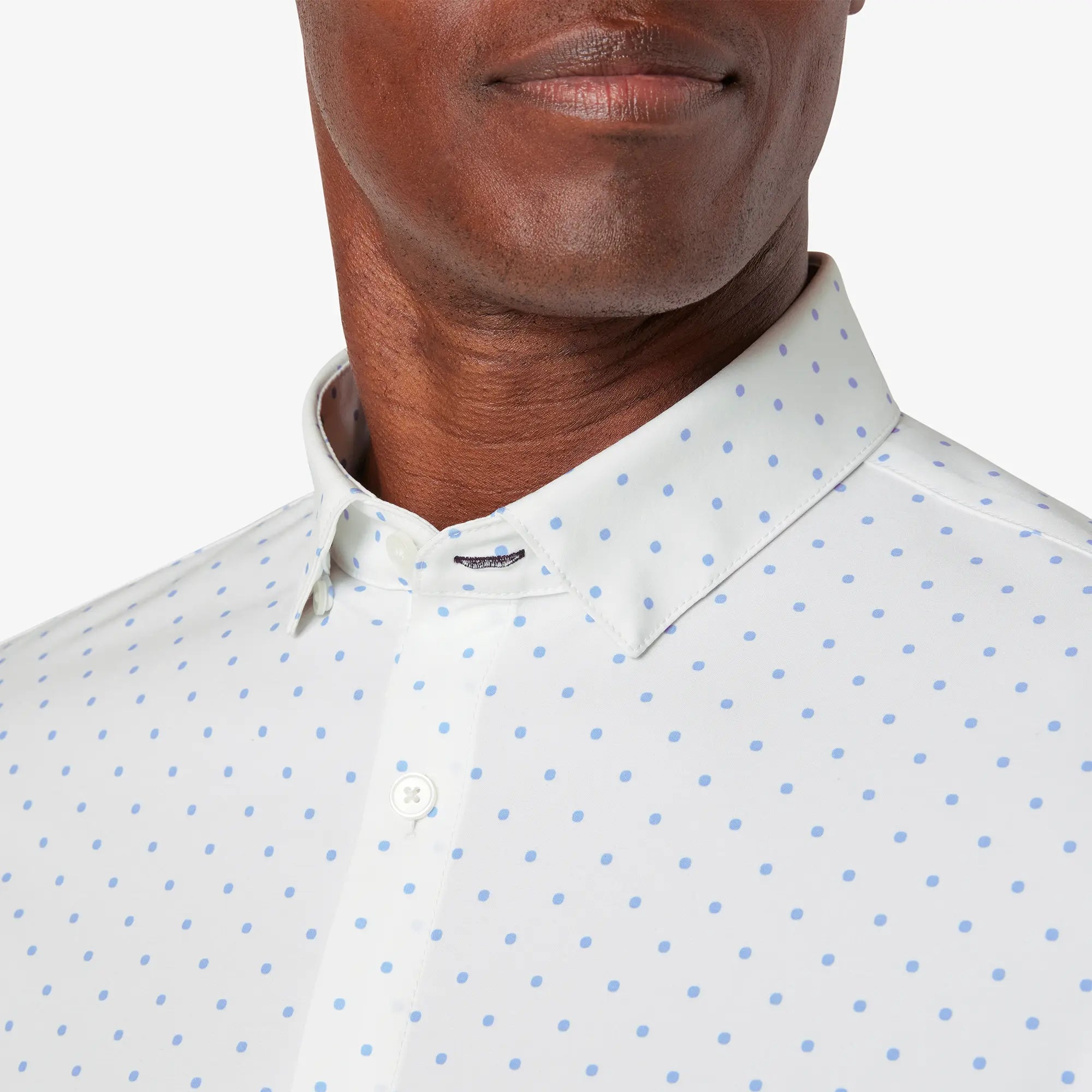 Mizzen + Main short sleeve dress shirt provence dot