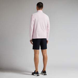 Brushed Back Tech Quarter Zip - Blush