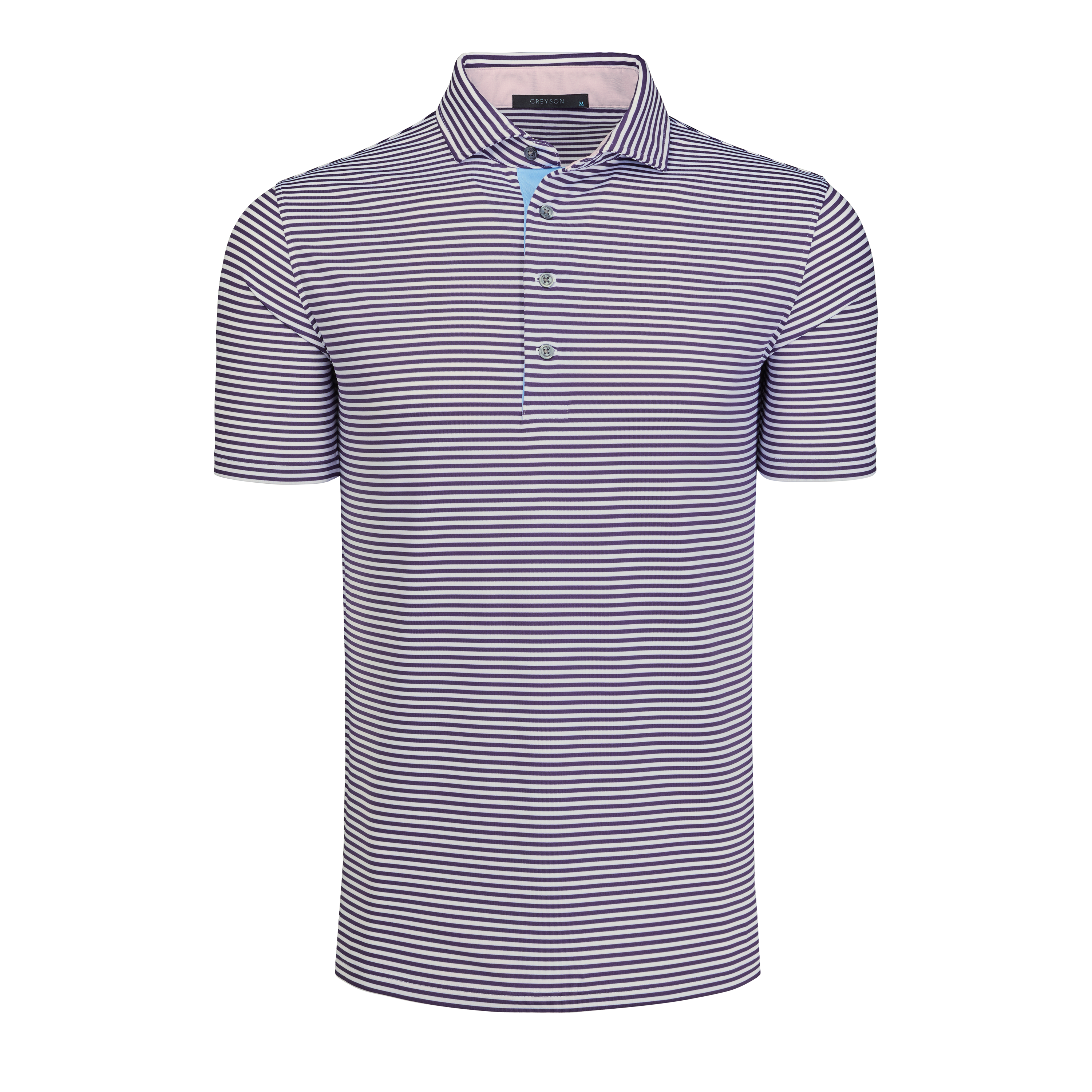 Quogue Short Sleeve Polo - Arctic/Nightshade  | Greyson Clothiers