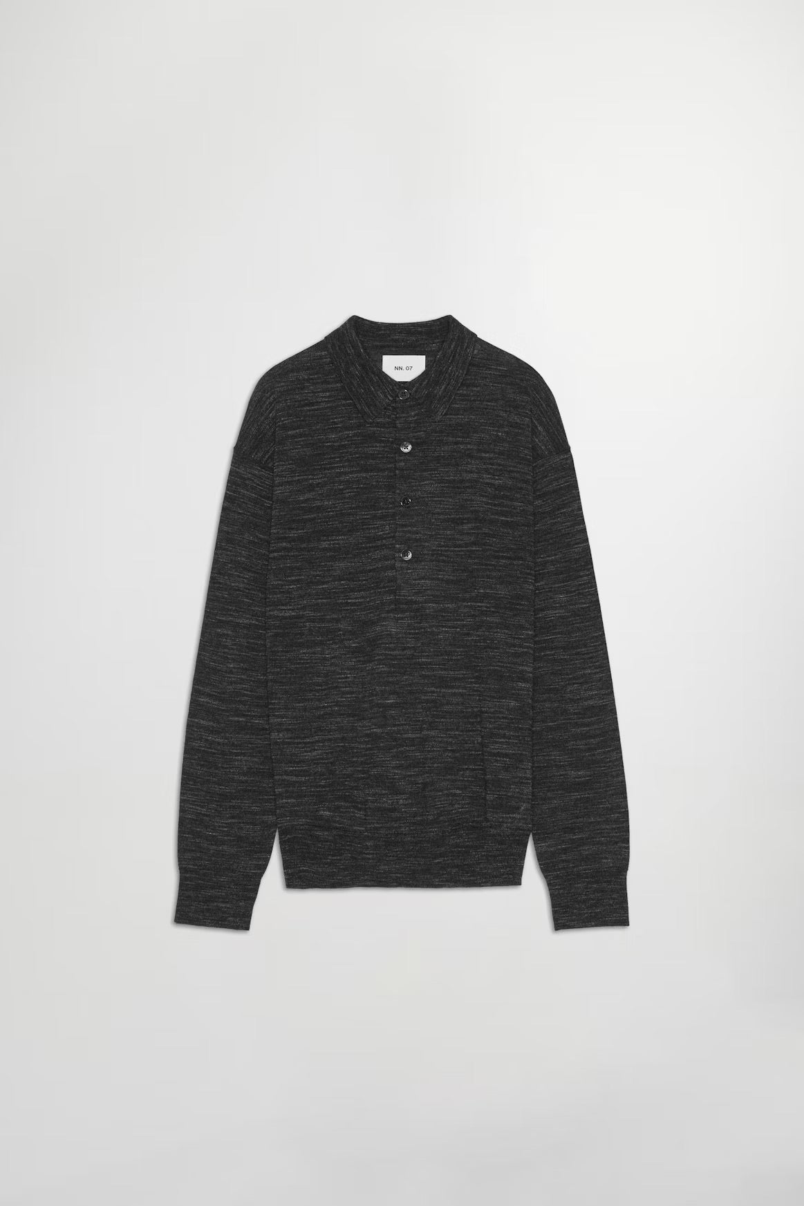 Raymond Long Sleeve Polo in Black from NN. 07 Flat