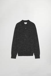 Raymond Long Sleeve Polo in Black from NN. 07 Flat