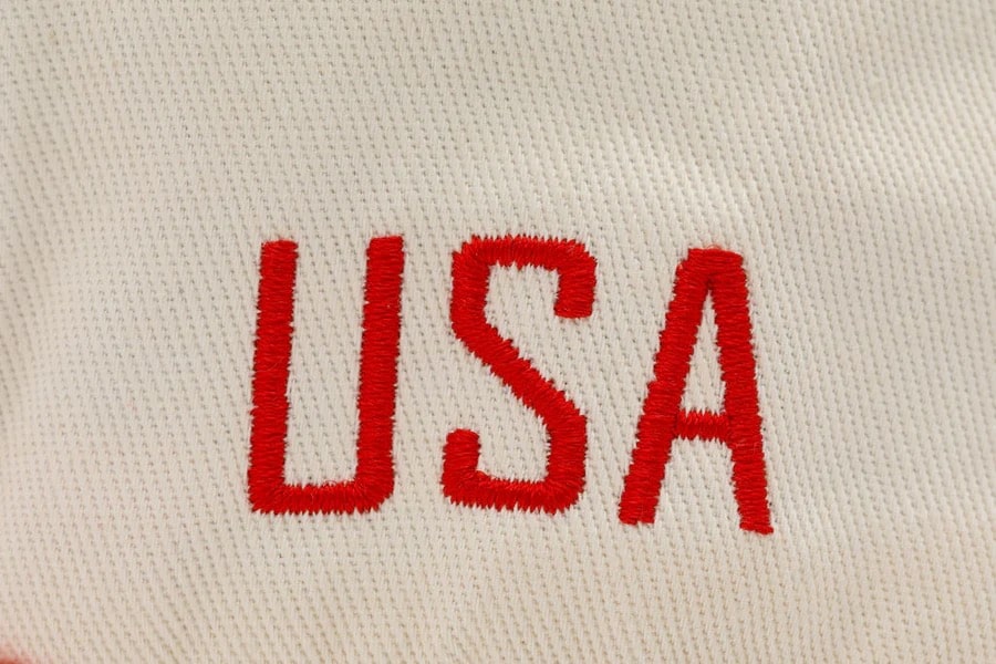 ThreeTone American Flag Hat in Red