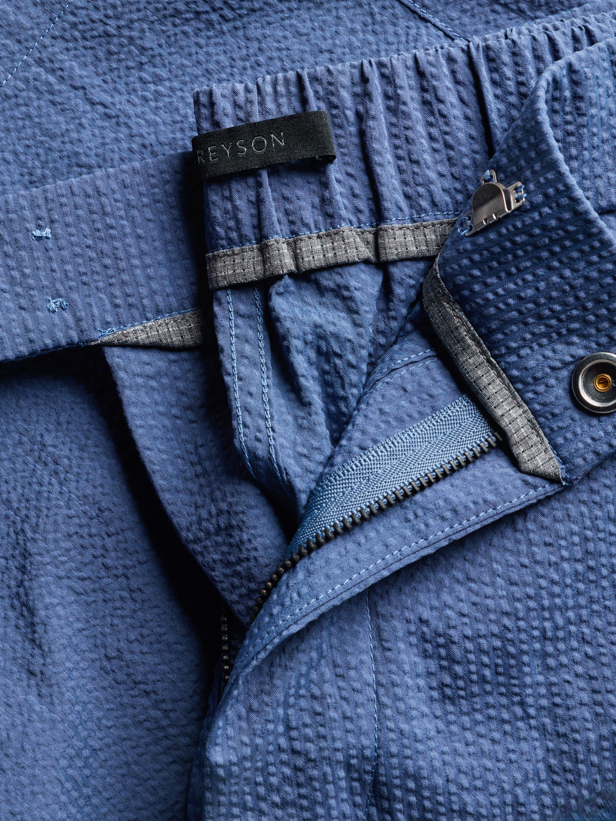 Rhodes Seersucker Short Light Falcon Greyson Clothiers