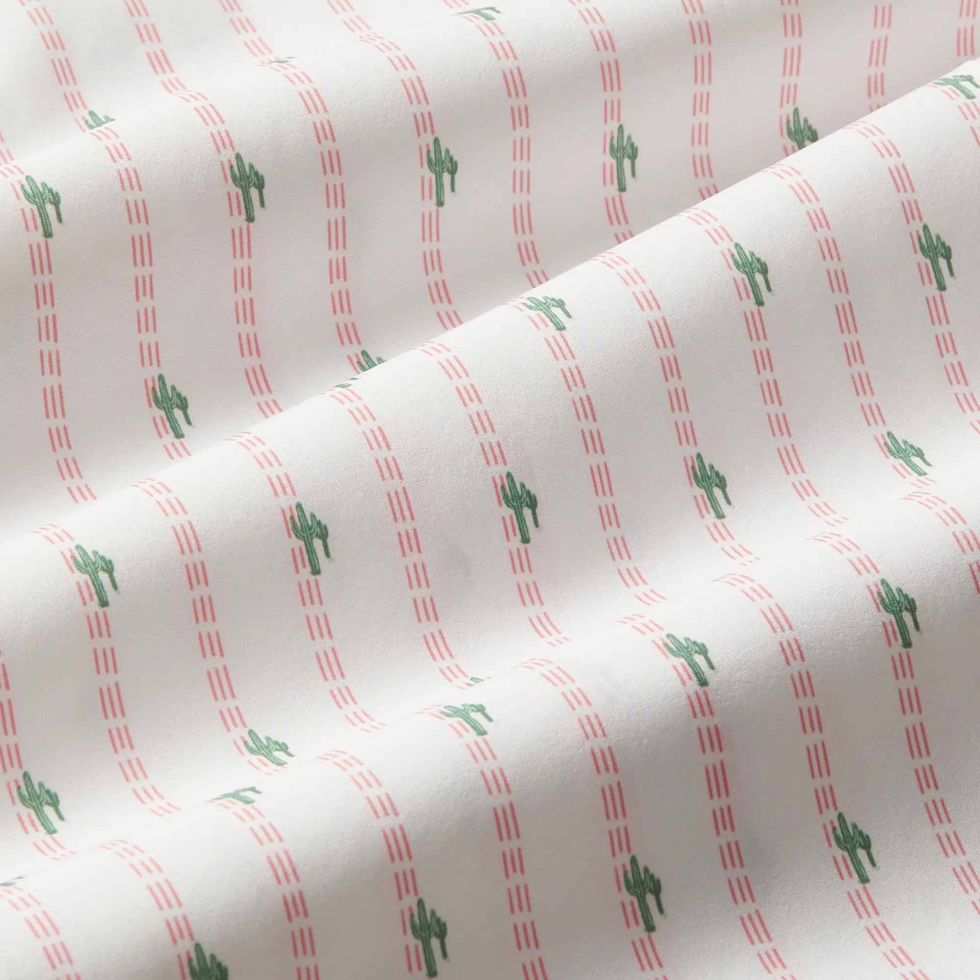 Rose Cactus Stripe Short Sleeve Shirt