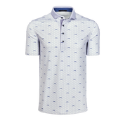 Running Wolf Short Sleeve Polo Arctic Greyson Clothiers front