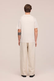 Ryan Knitted Linen Blend Polo Oat NN.07