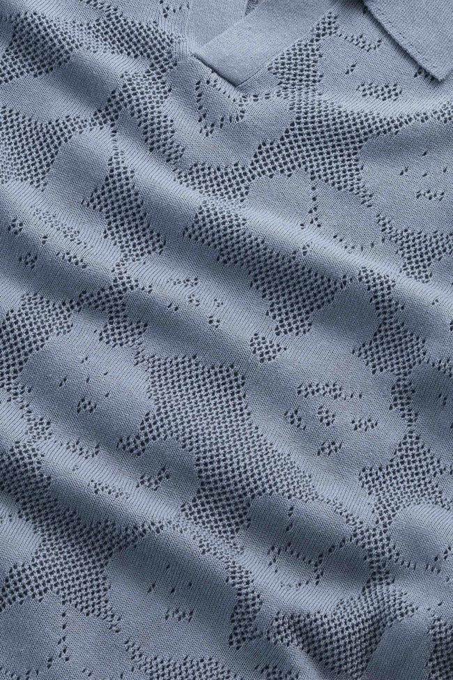 Ryan Organic cotton Polo - Stone Blue NN.07