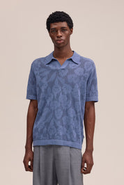 Ryan Organic cotton Polo - Stone Blue NN.07