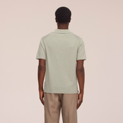 Ryan Knitted Linen Blend Polo Sage Green NN.07