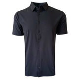 Luxe Pima Short Sleeve Button Up - Black | GeorgRoth