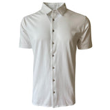 Luxe Pima Short Sleeve Button Up - White | GeorgRoth