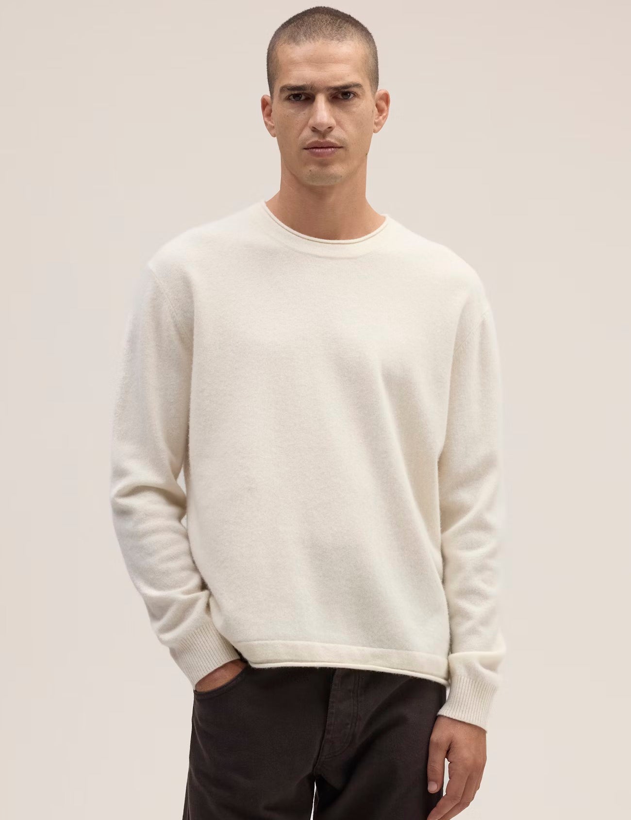 Sammy Wool Sweater in Ivory by NN.07