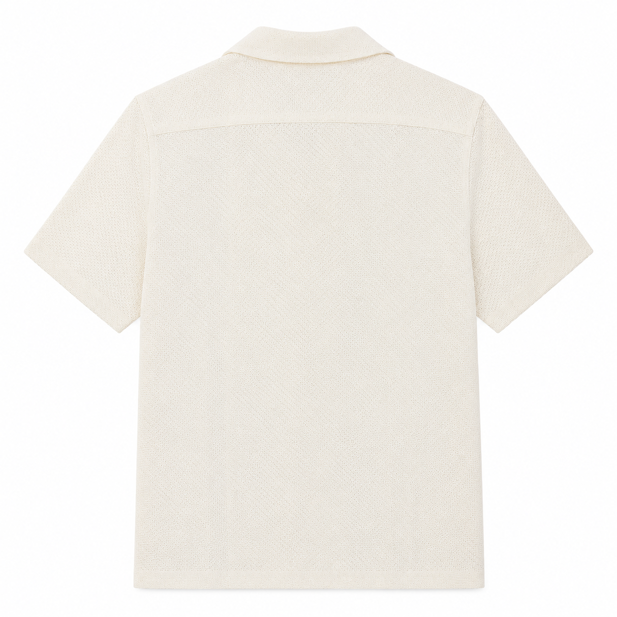 Sannino Crochet Camp Shirt Cream 